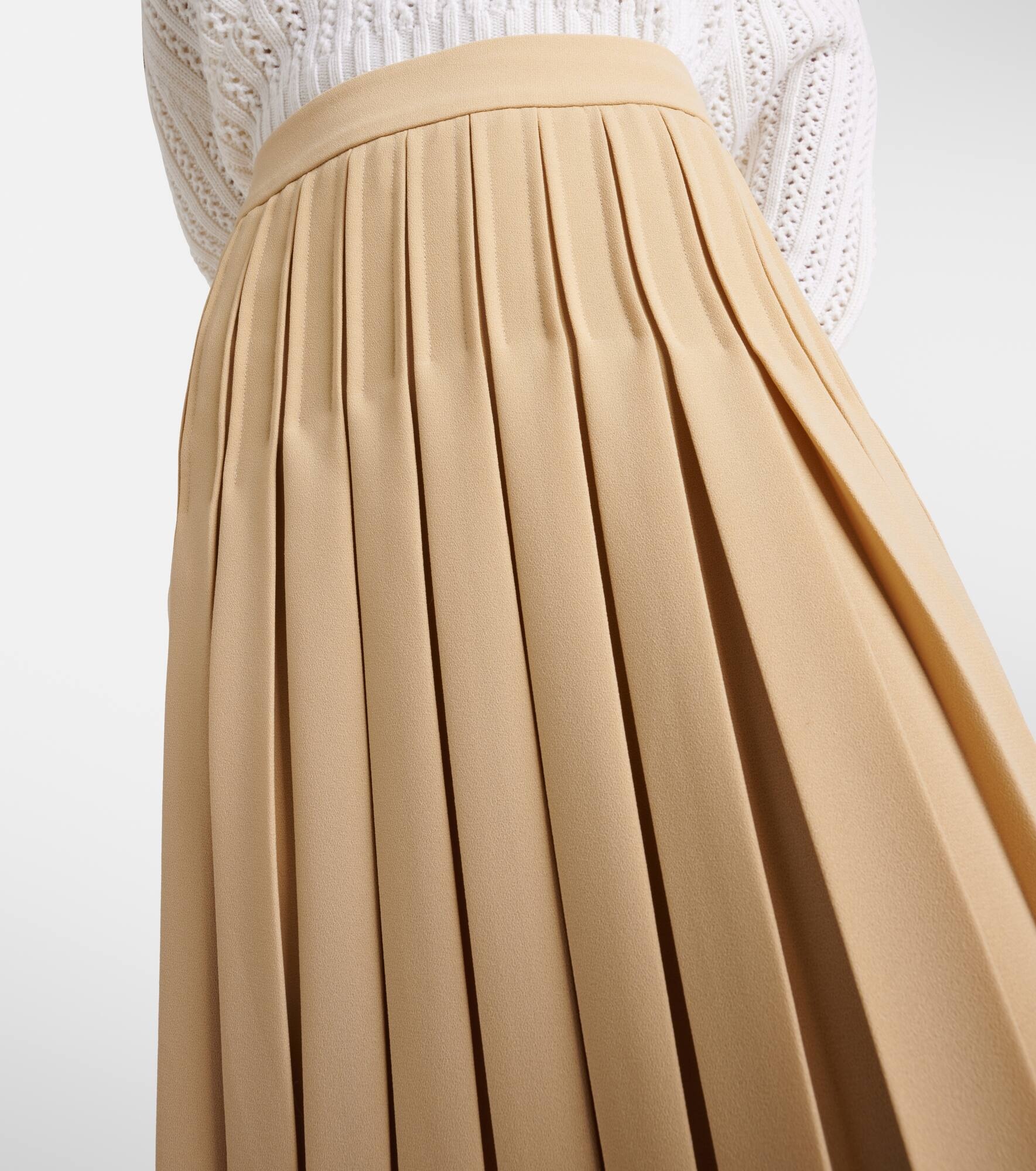 Luisa pleated midi skirt - 4