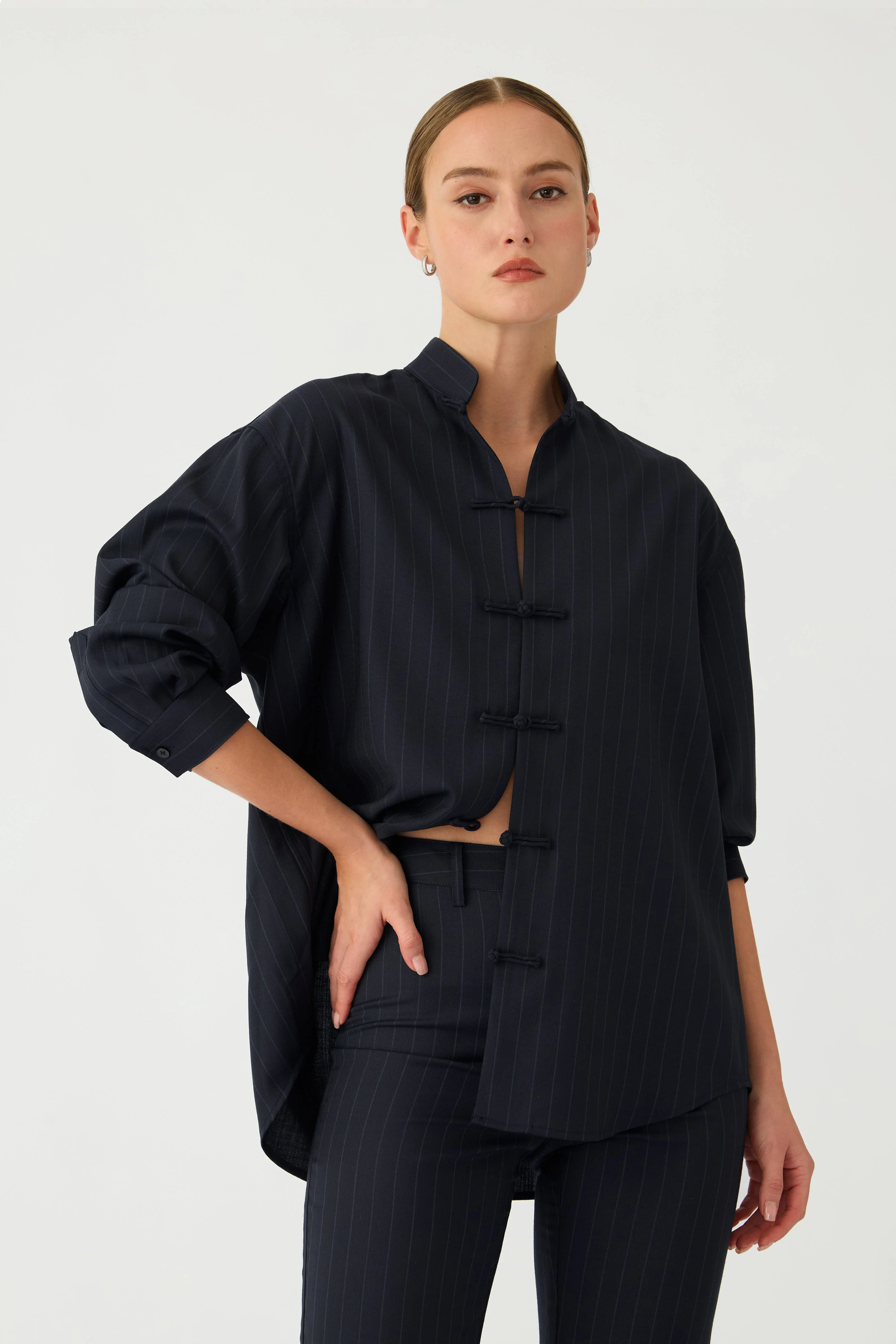 LEO PINSTRIPE SHIRT - 1