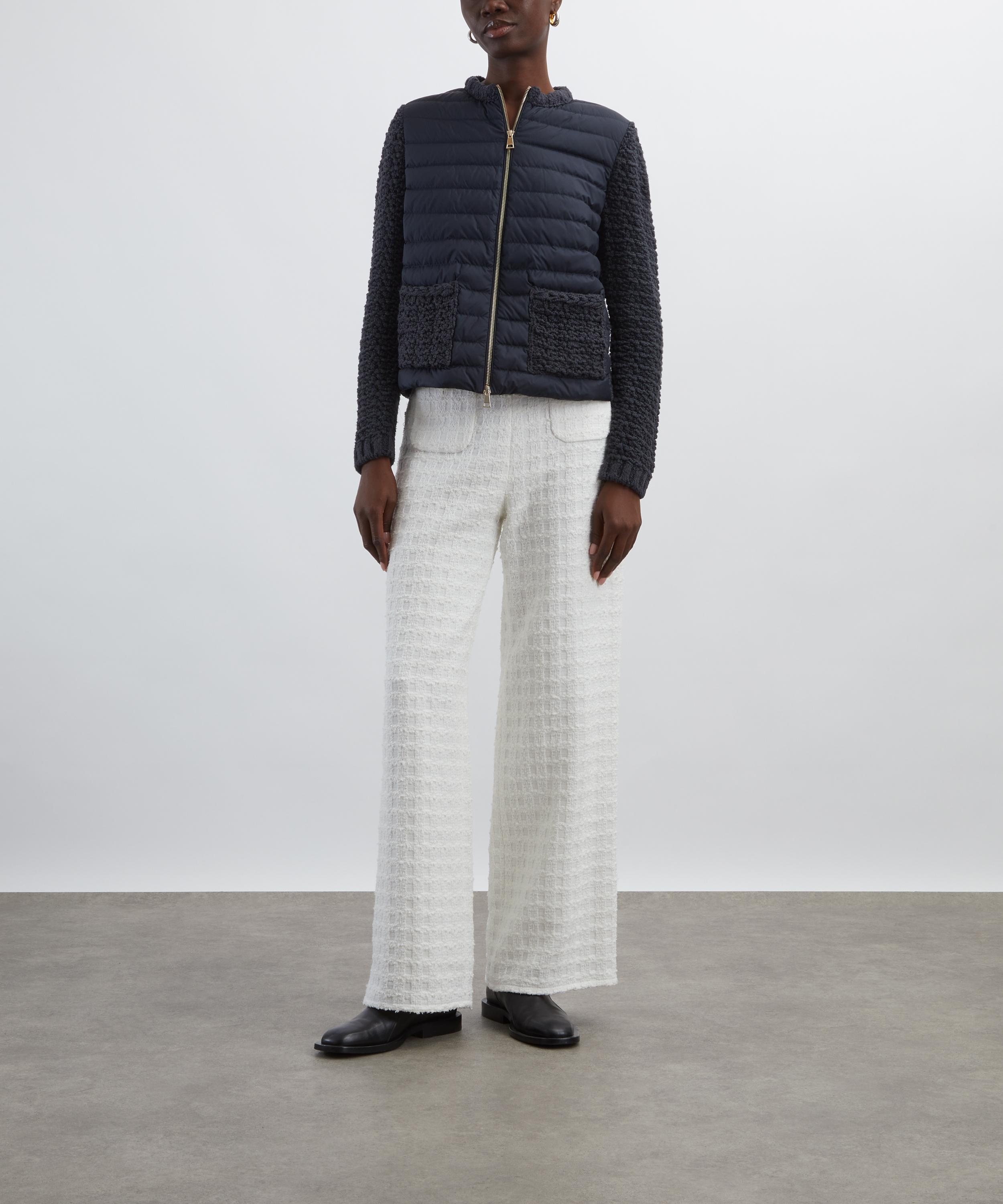 Padded Knitted Cardigan - 2