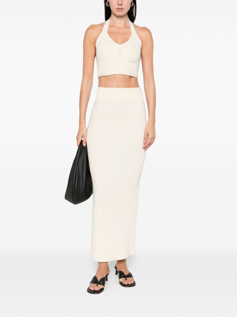 WARDROBE.NYC cotton high-rise skirt outlook