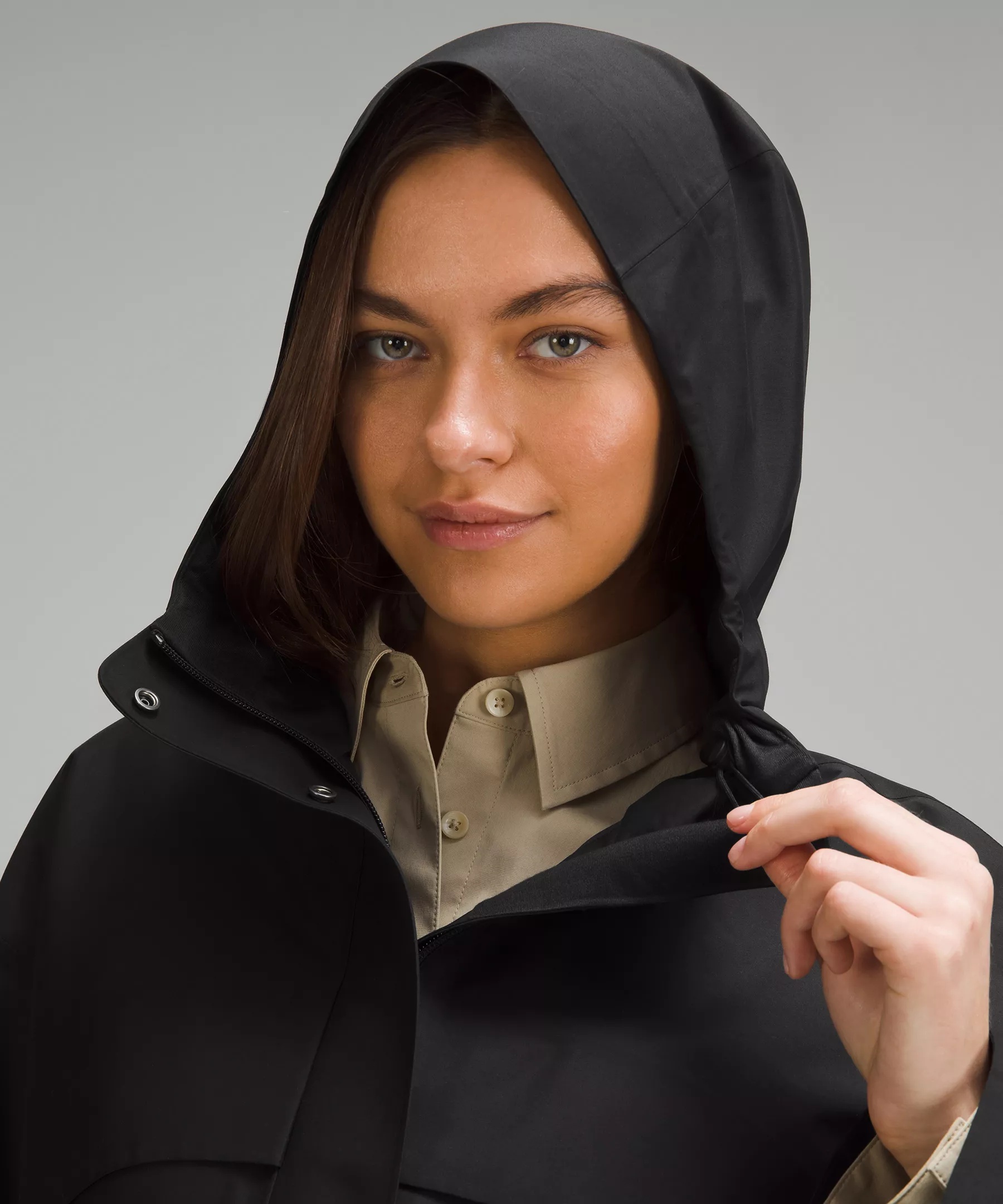 Mid-Length Waterproof Rain Coat - 3