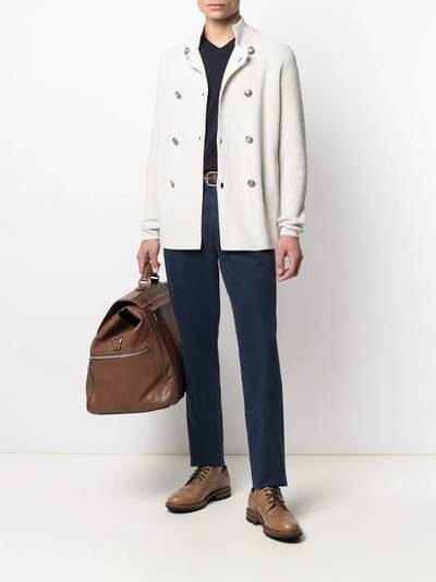 Brunello Cucinelli double-breasted cashmere cardigan outlook