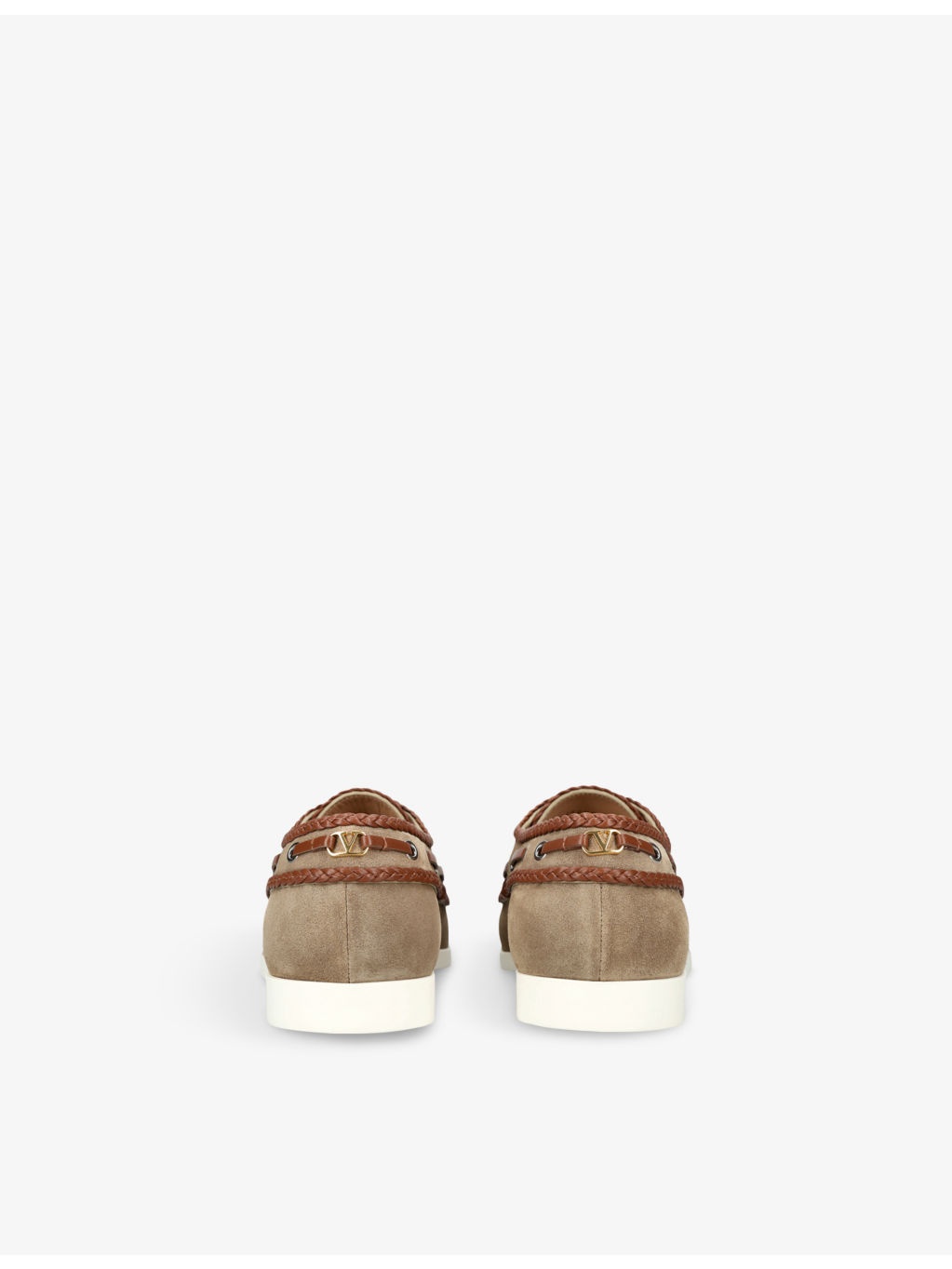 VLogo Suede Loafers - 4