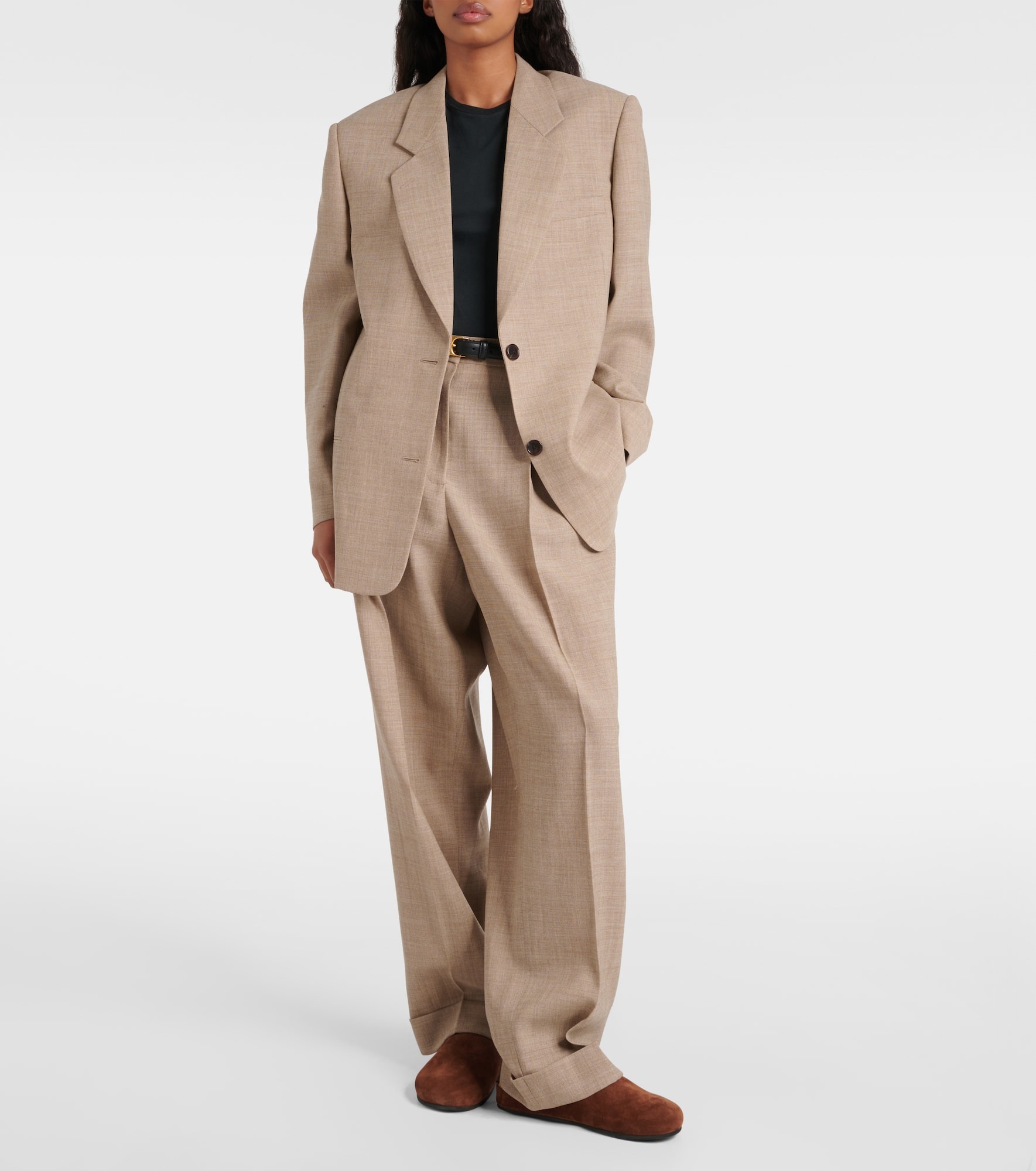 Tor virgin wool wide-leg pants - 2