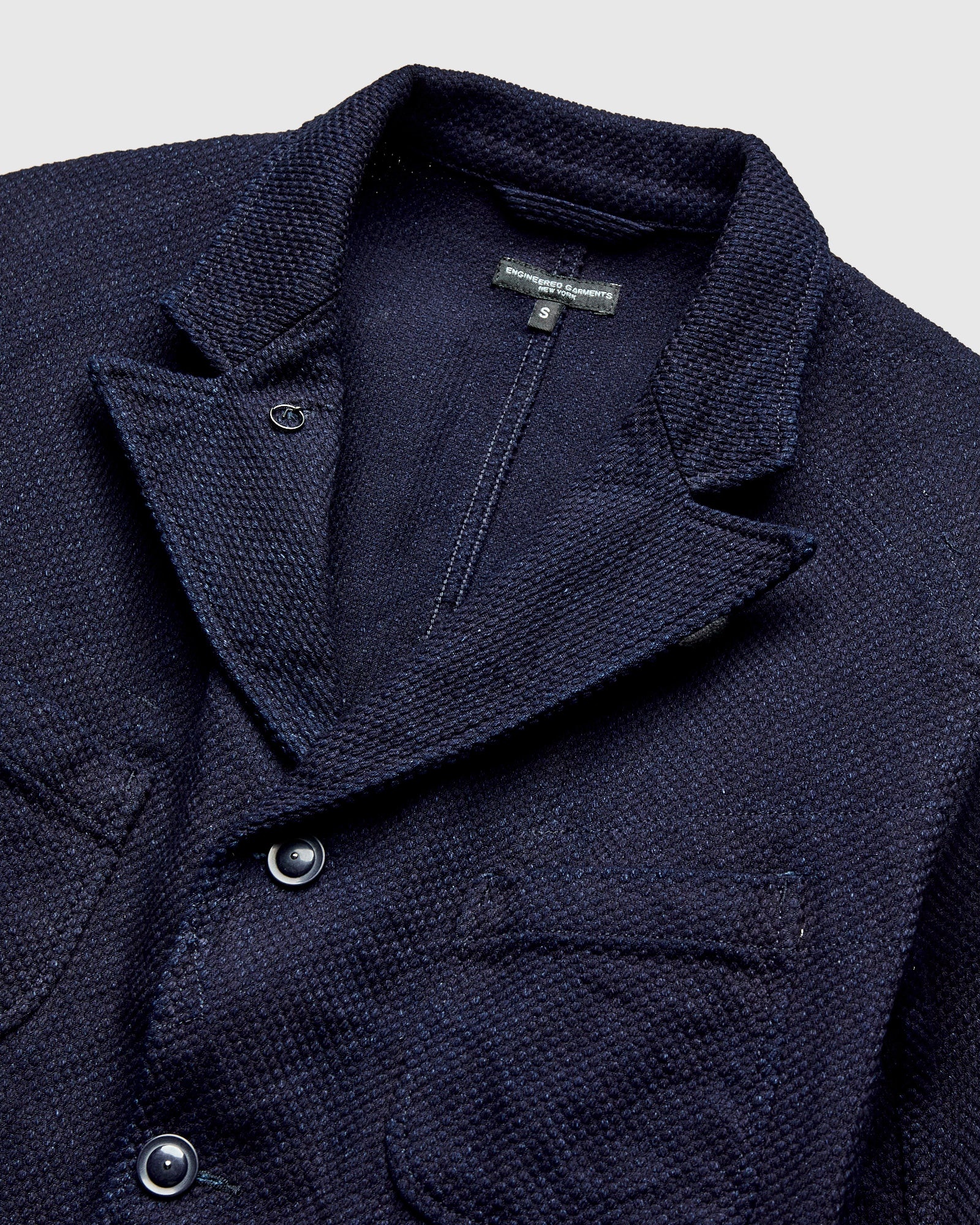 "No-Gi" Bedford Jacket in Indigo Heavyweight Sashiko - 4