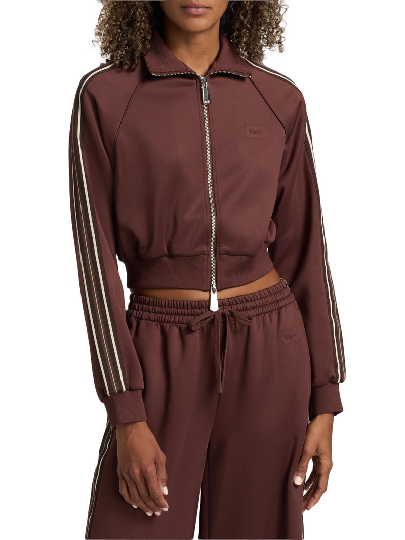 Women's Future Memory Crop Trak Jacket - Brown 3