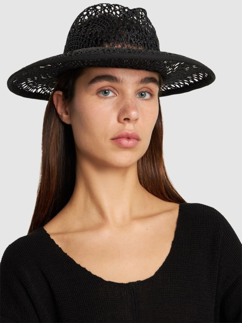 Raffia effect brimmed hat - 2