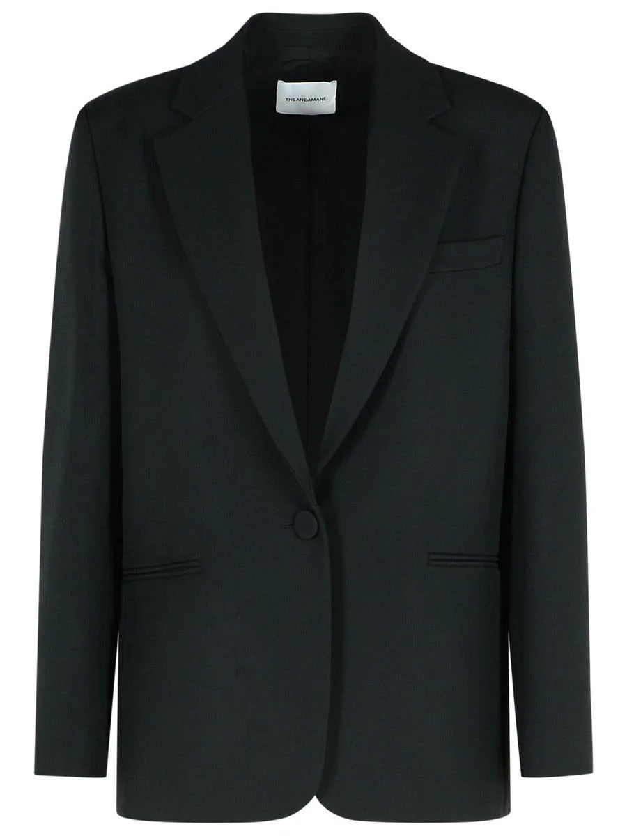 The Andamane 'Guia' Black Polyester Blazer - 1