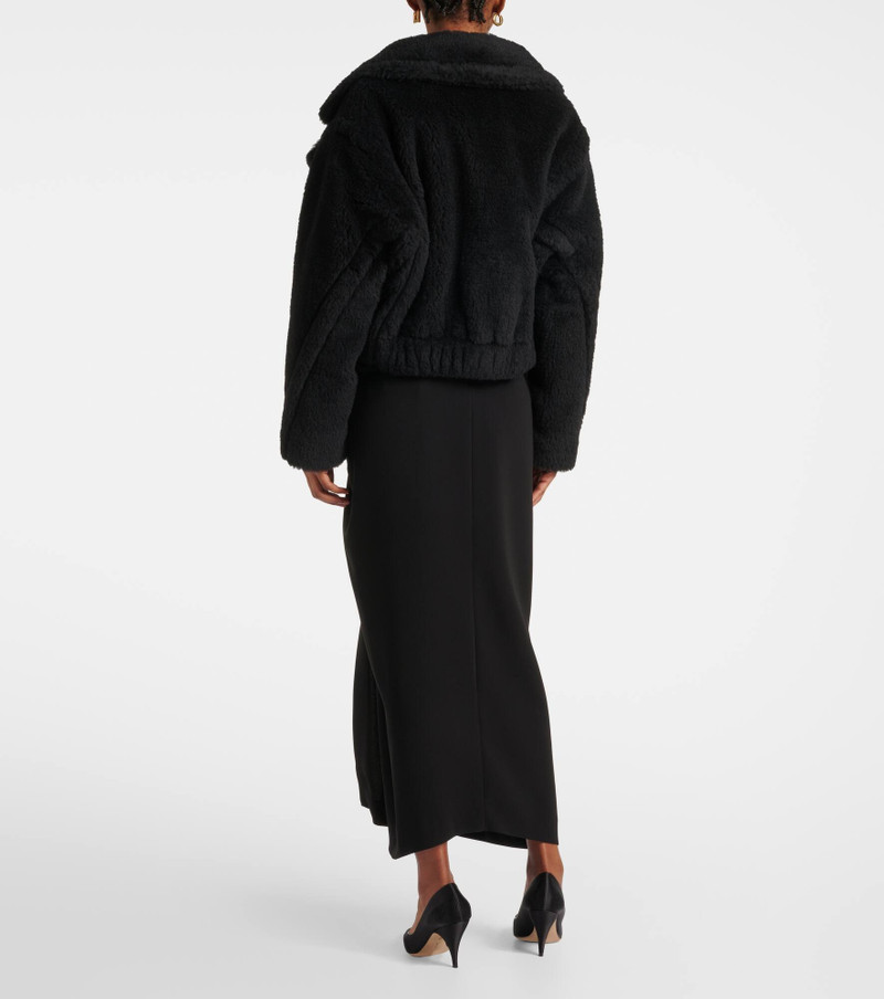Oggeri alpaca, wool, and silk teddy coat 3