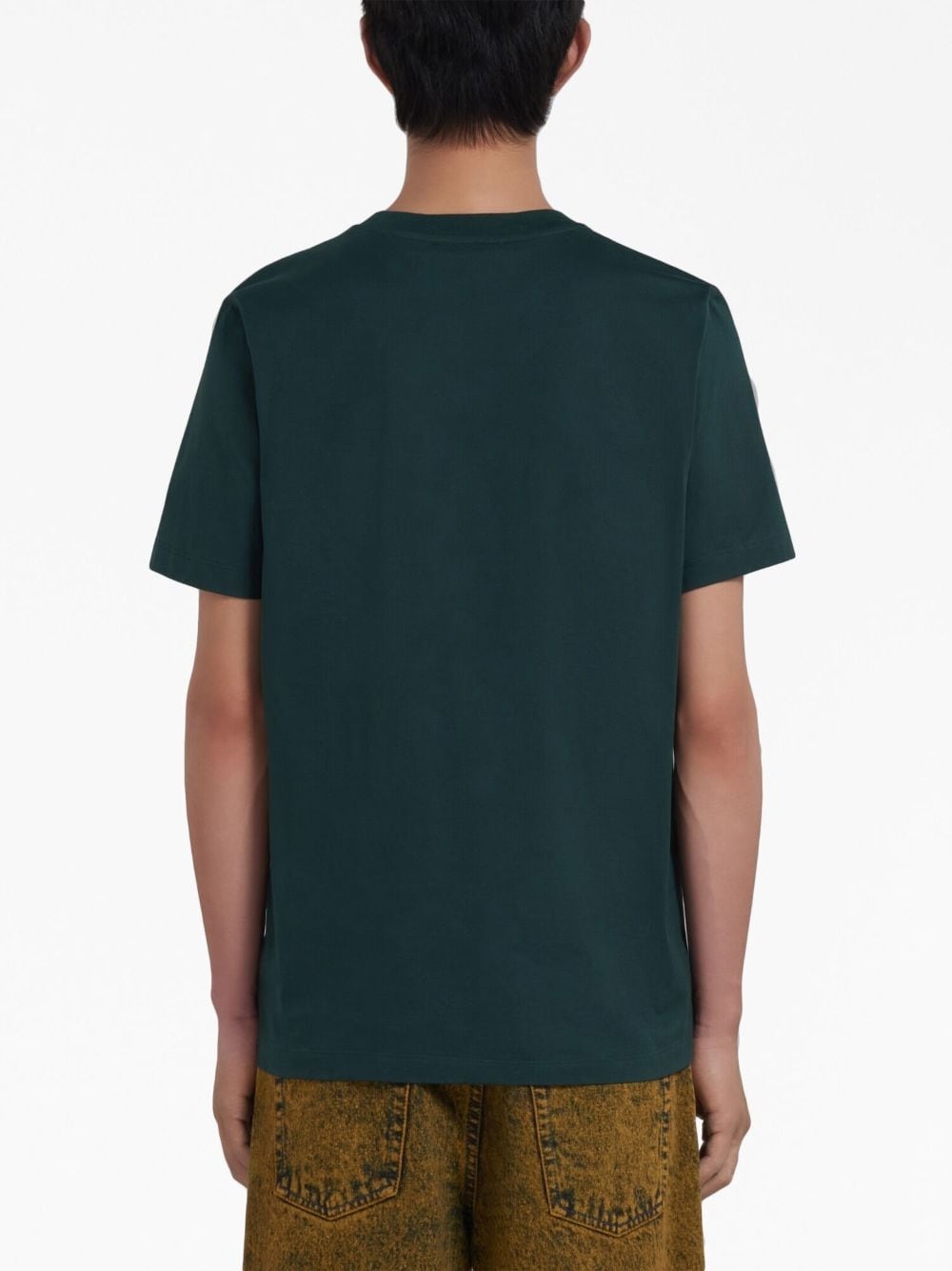 logo-patch cotton T-shirt - 4
