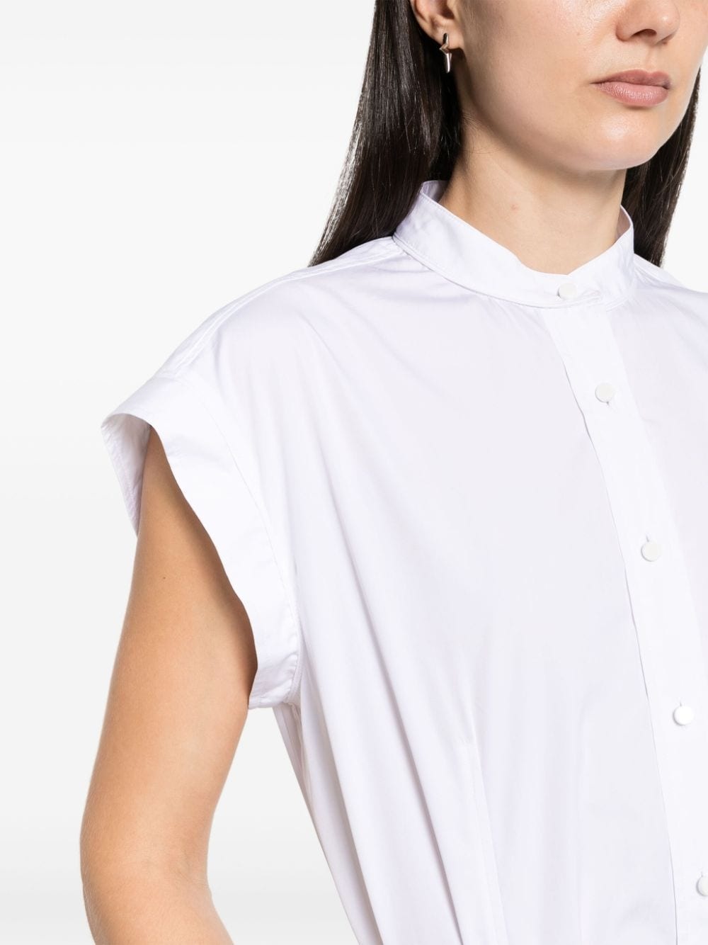 sleeveless cotton shirt - 5