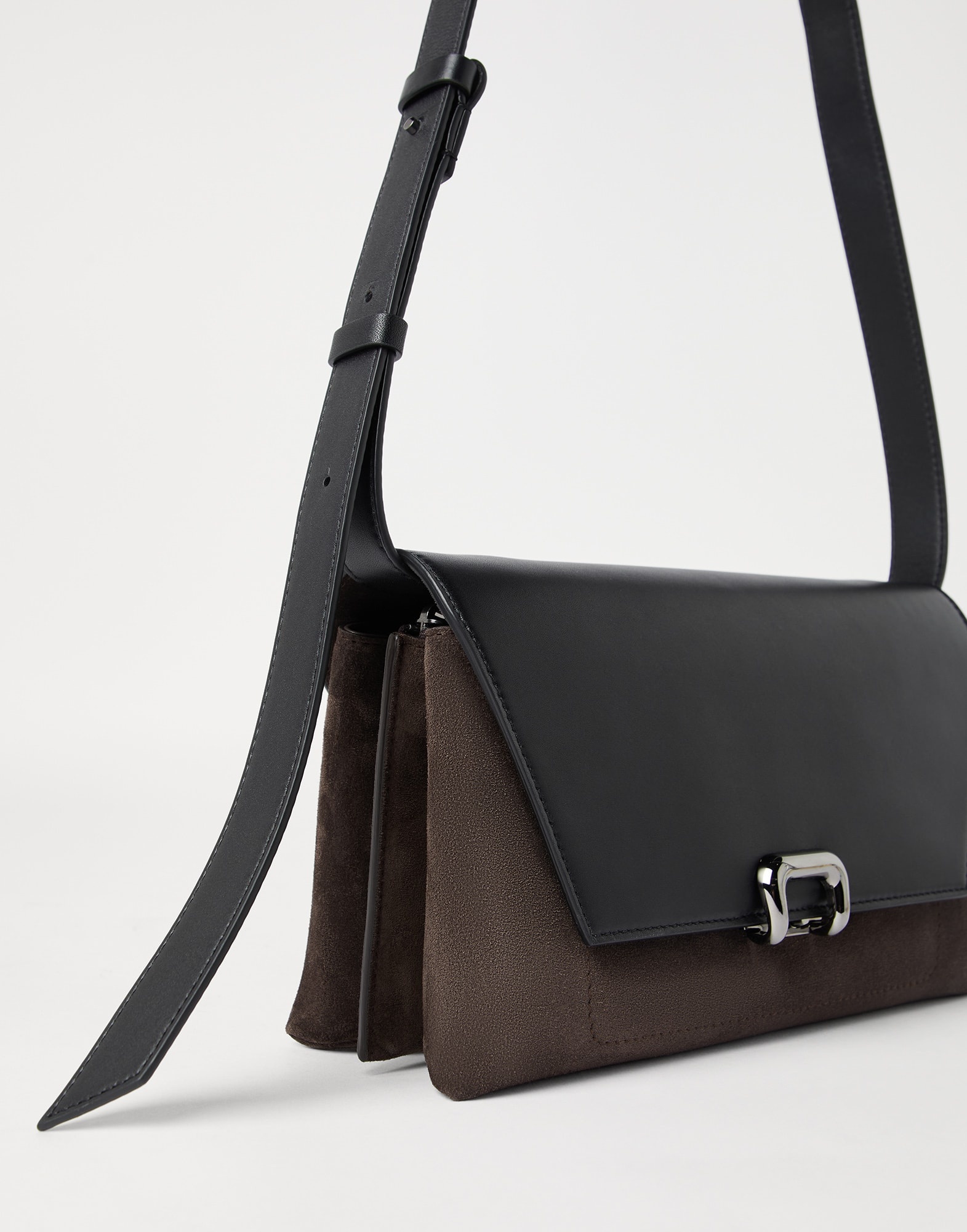 Sartorial bag in suede and calfskin - 3