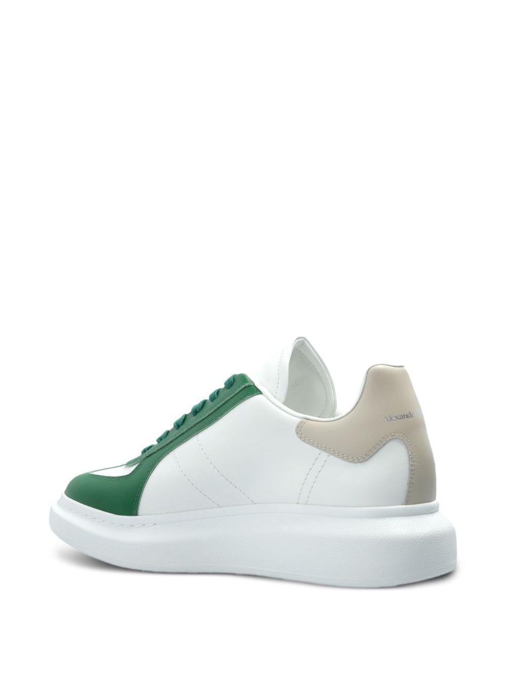 panelled lace-up sneakers - 3