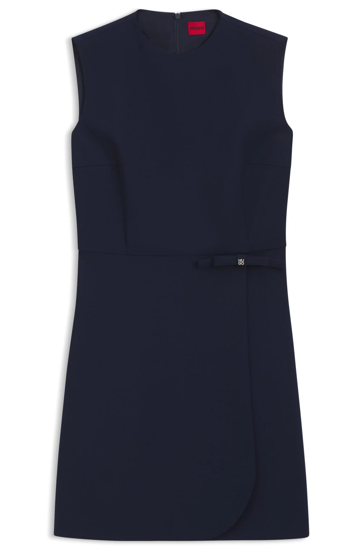 A-LINE DRESS WITH LOGO BOW DETAIL - 1