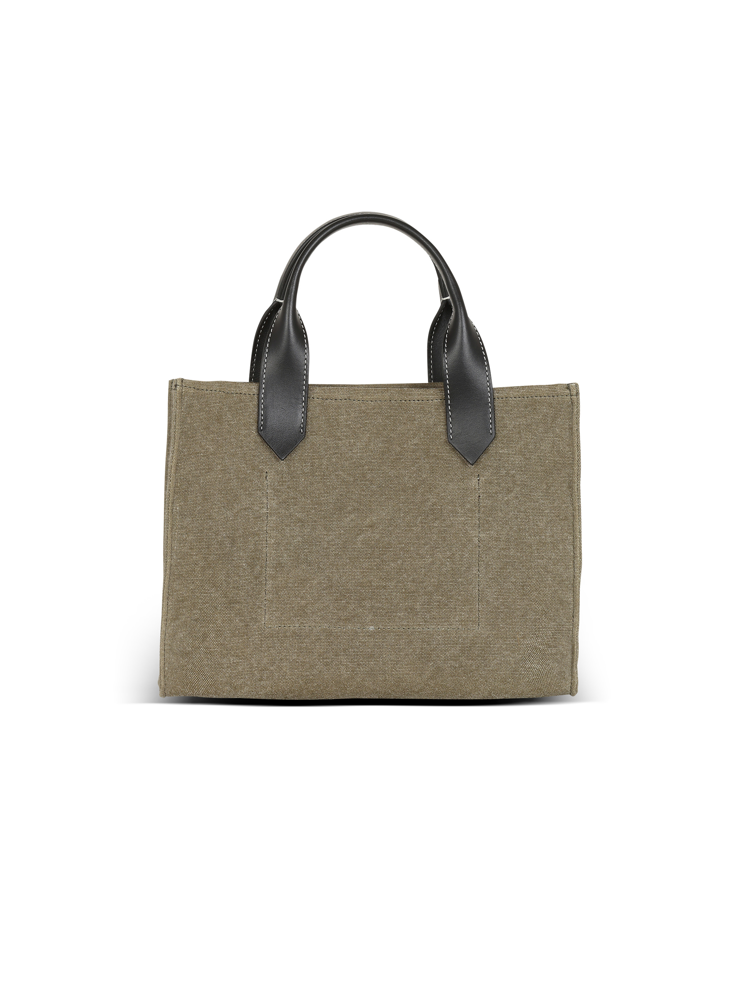 B-Army small tote bag in canvas and leather - 4