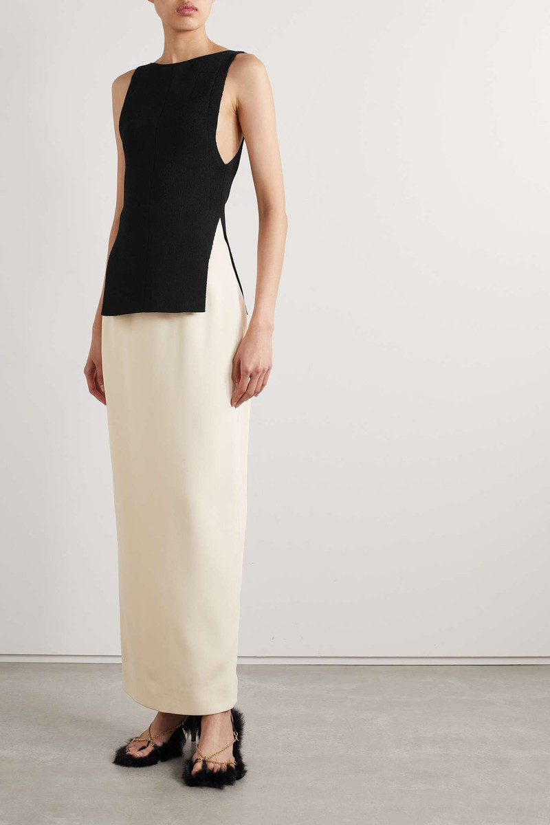 KHAITE Evelyn ribbed-knit tank outlook