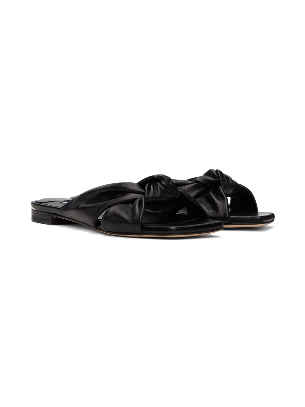 Black Avenue Flat Sandals - 4