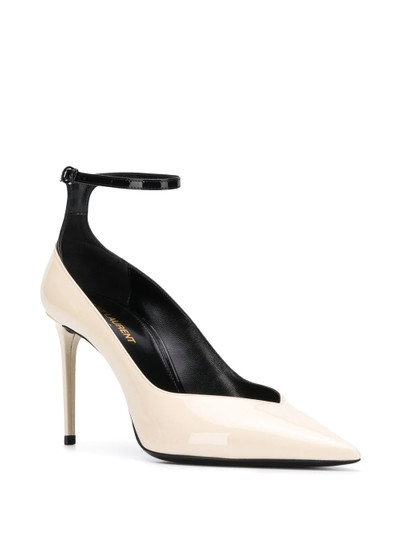 SAINT LAURENT ankle strap pointed pumps outlook