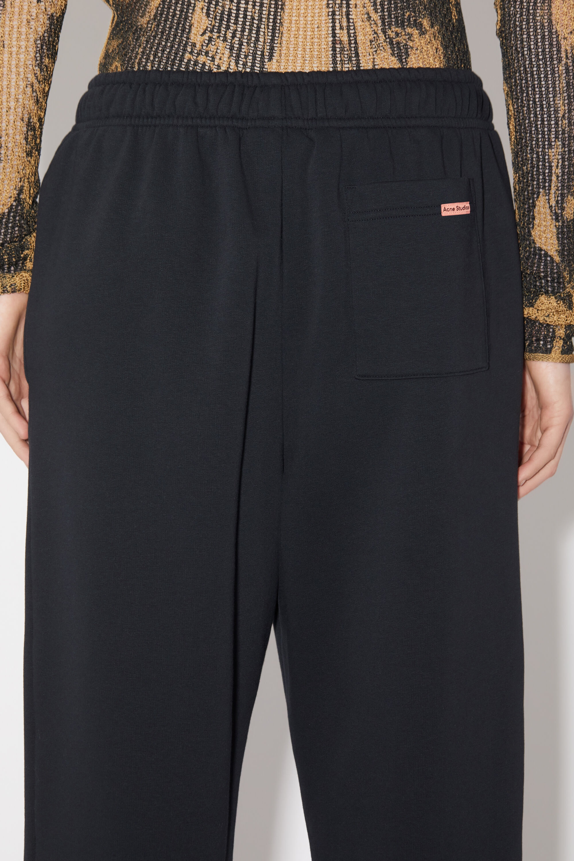 Cotton sweatpants - Black - 5