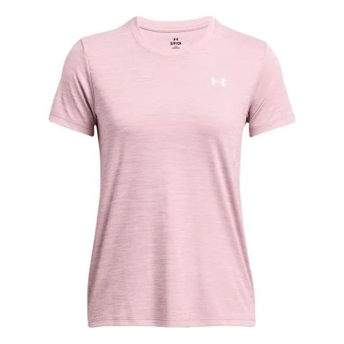 (WMNS) Under Armour Tech Twist T-shirt 'Pink' 1384244-697 - 1