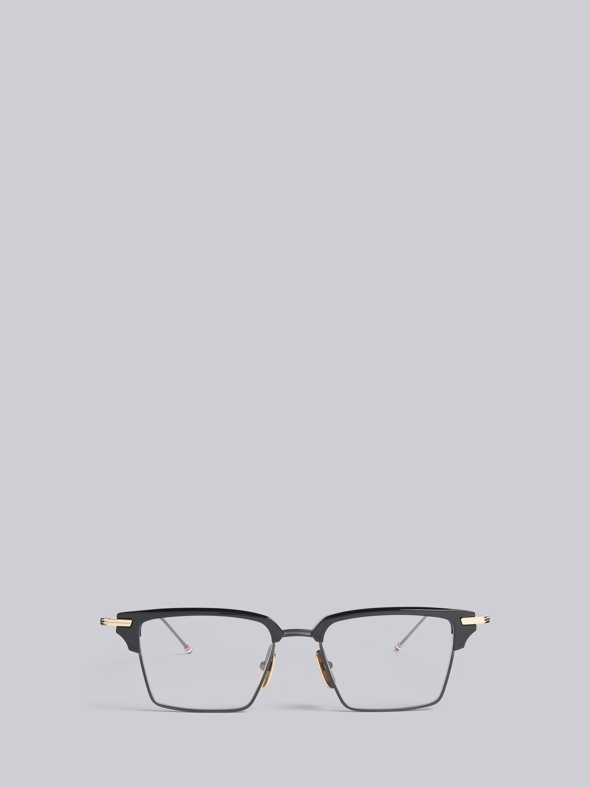 TB422 - Black Iron Wayfarer Eyeglasses - 1