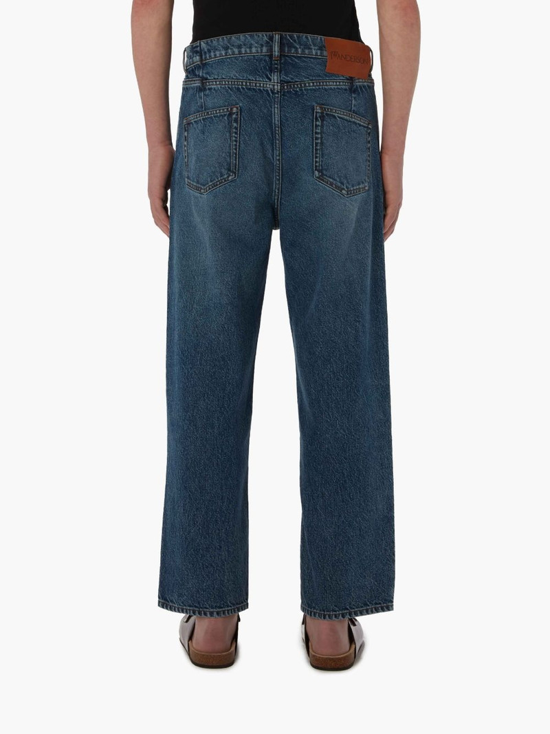 CROPPED STRAIGHT LEG DENIM JEANS 3
