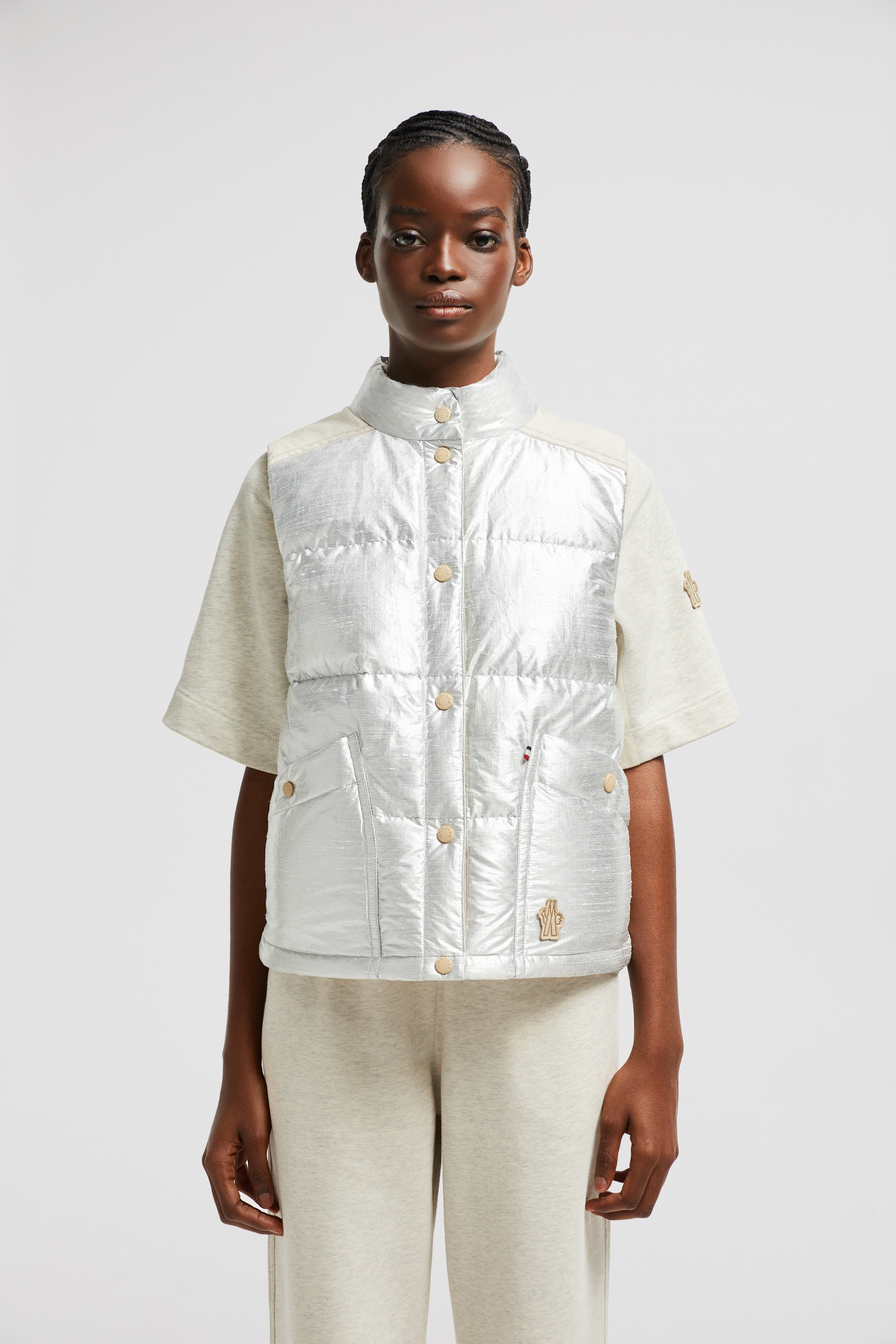 Pinchot Lamé Down Vest - 2