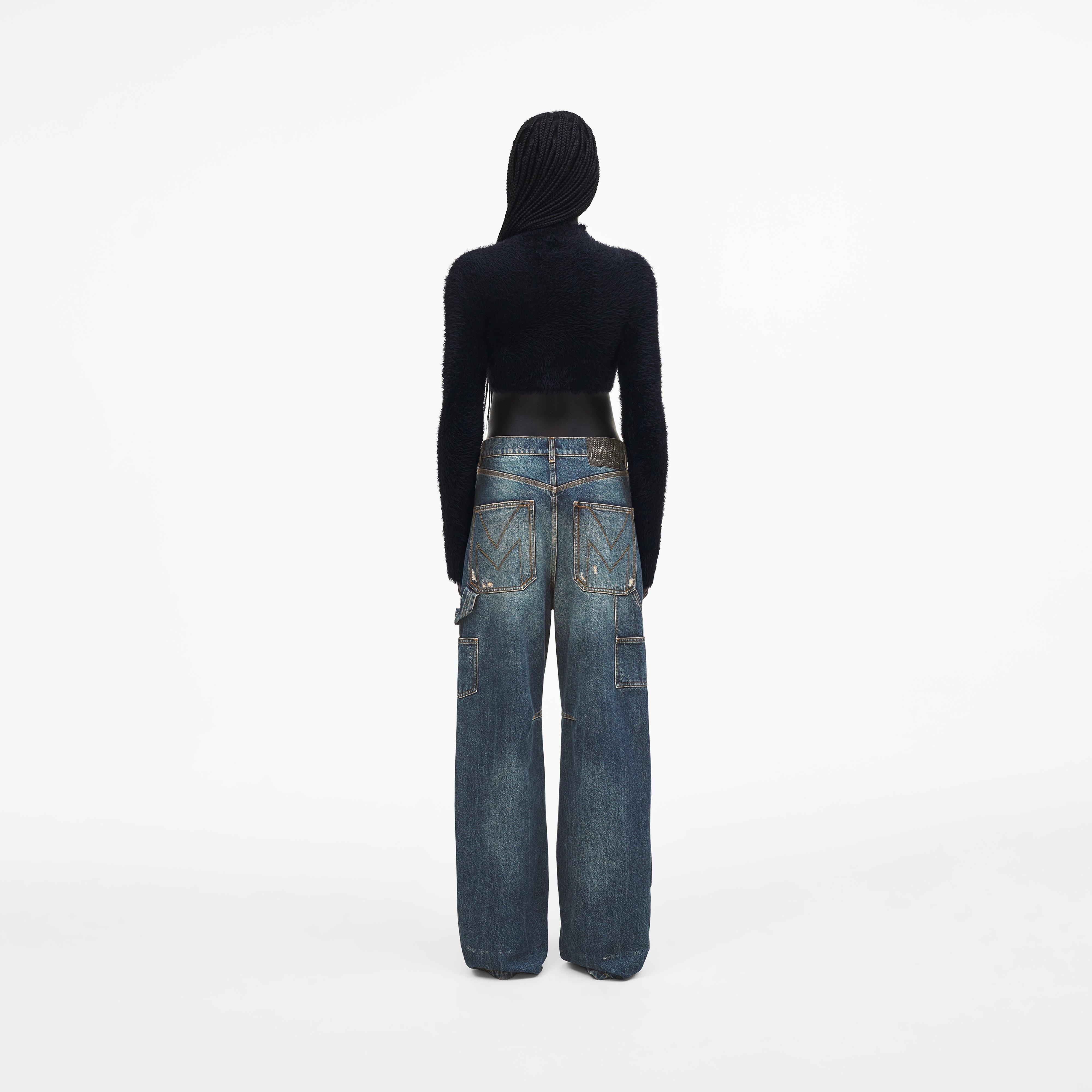 HAIRY GRUNGE POINTED SWEATER - 4