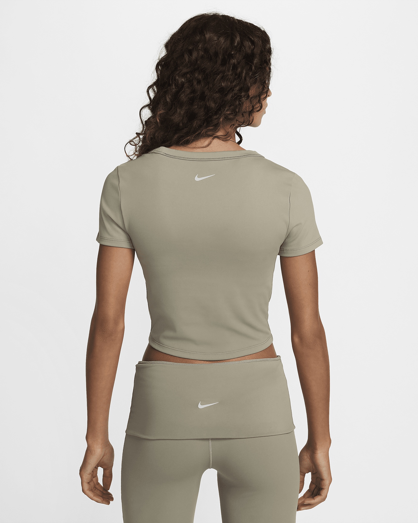 Nike One Fitted Women's Dri-FIT Short-Sleeve Cropped Top - 2