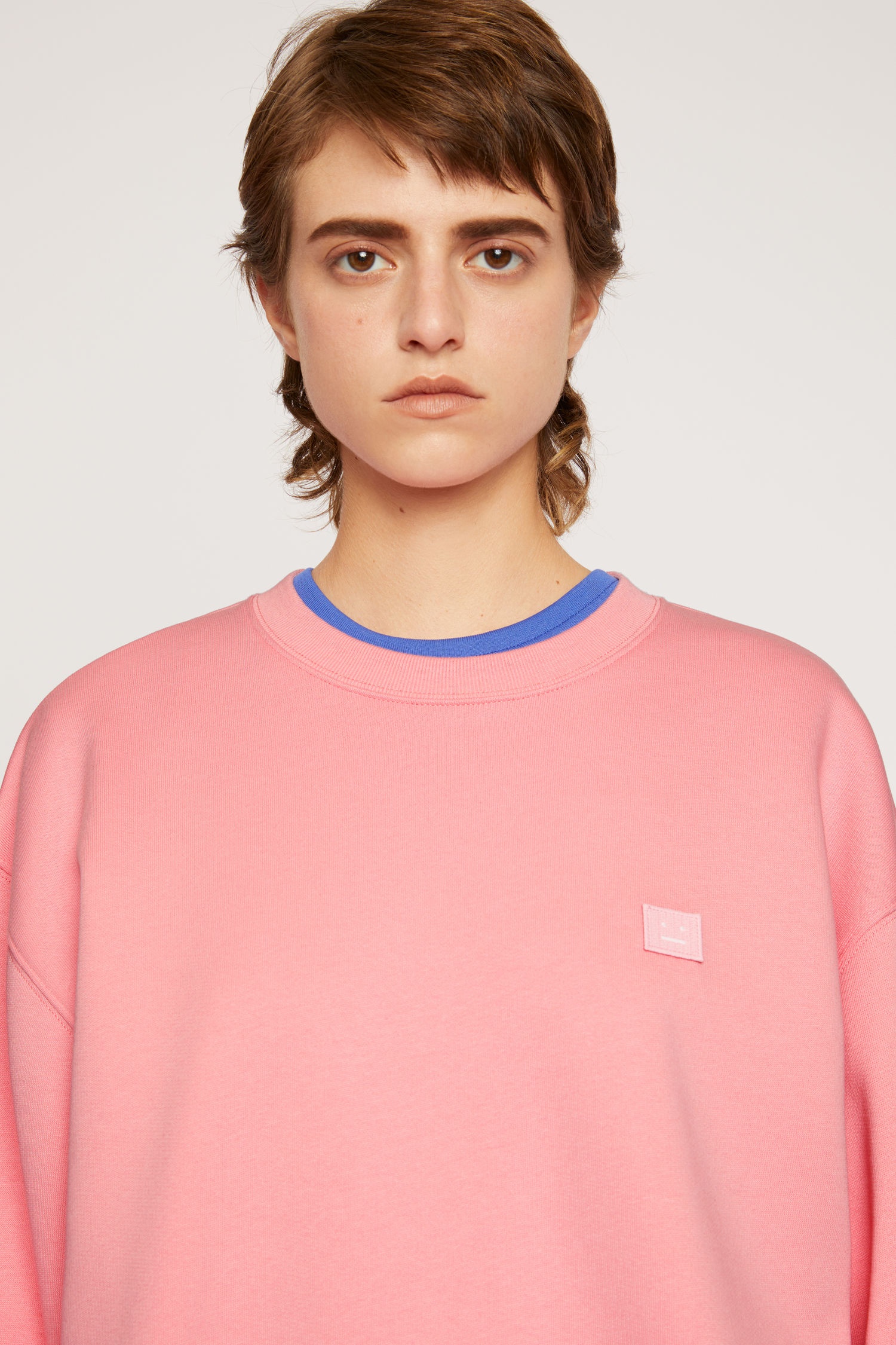 Crew neck sweatshirt blush pink - 6