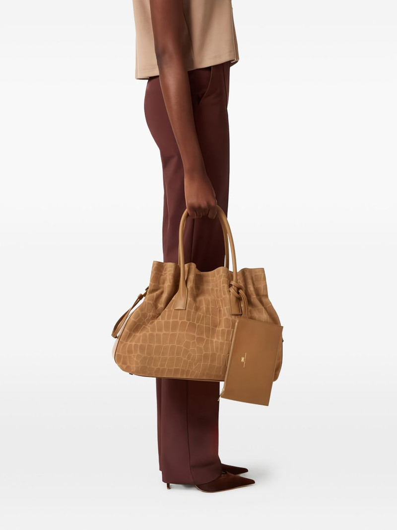 ELISABETTA FRANCHI crocodile-print tote bag outlook