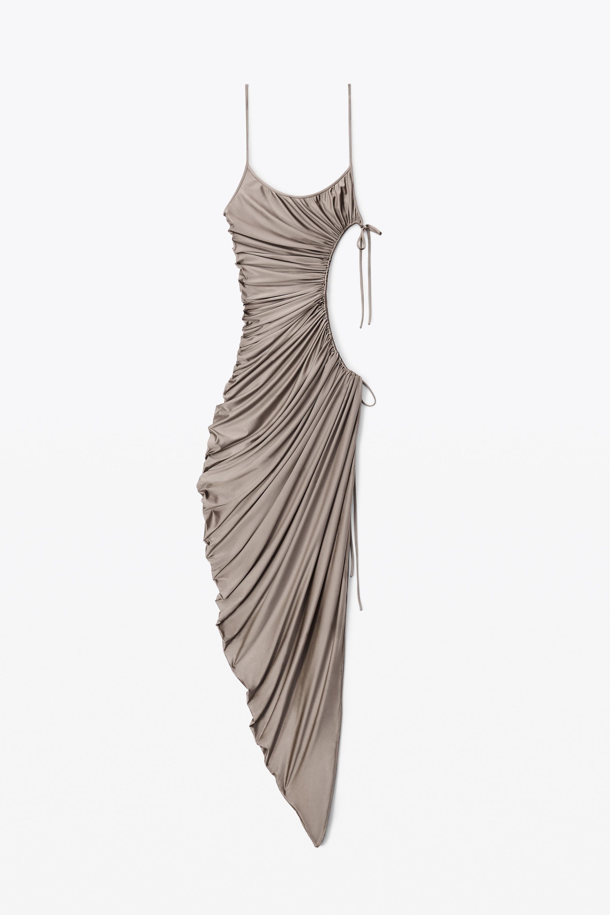 CUTOUT CAMI DRESS IN SLINKY SHINE JERSEY - 1