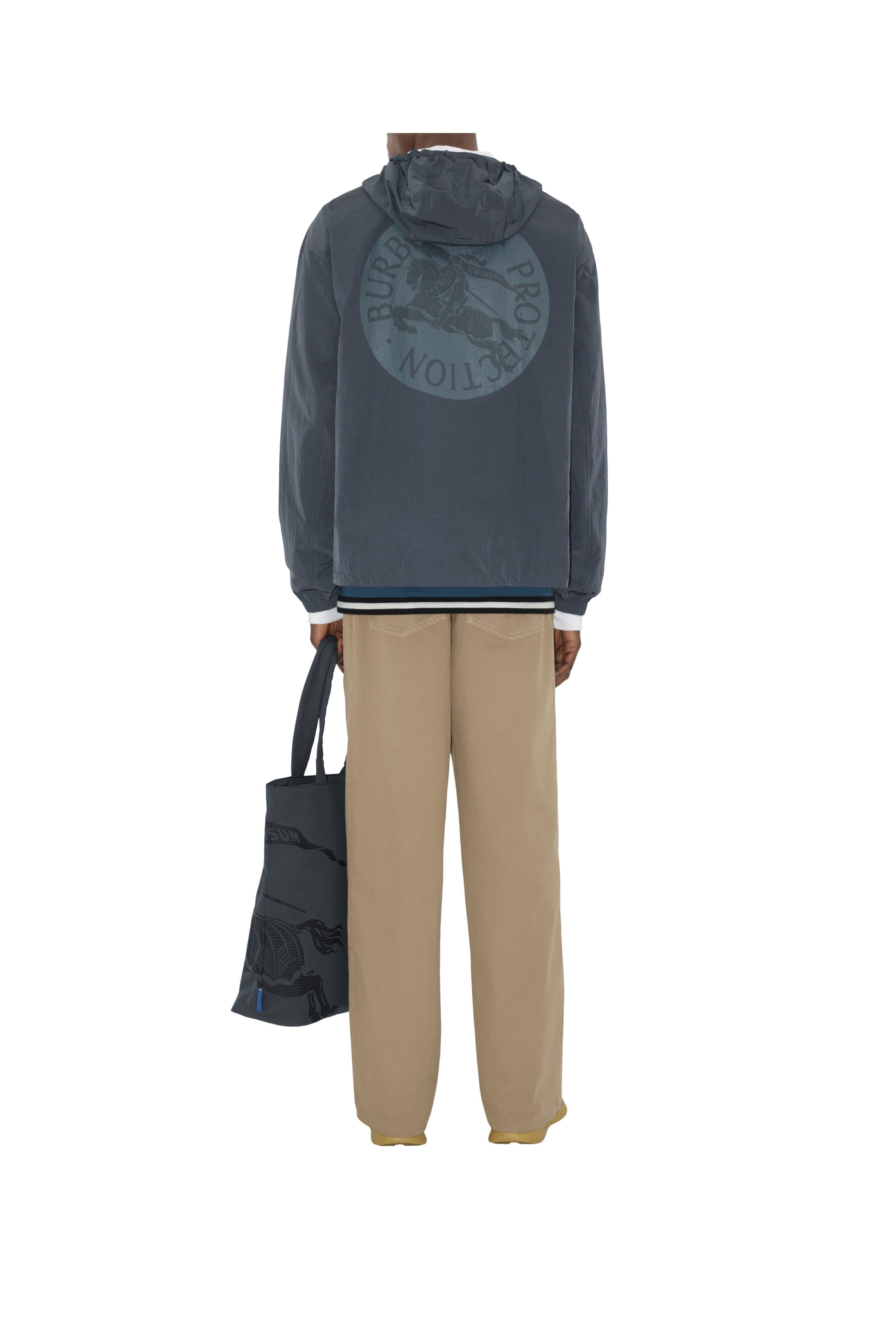burberry EKD Badge Nylon Jacket in Magnet at Nordstrom - 4