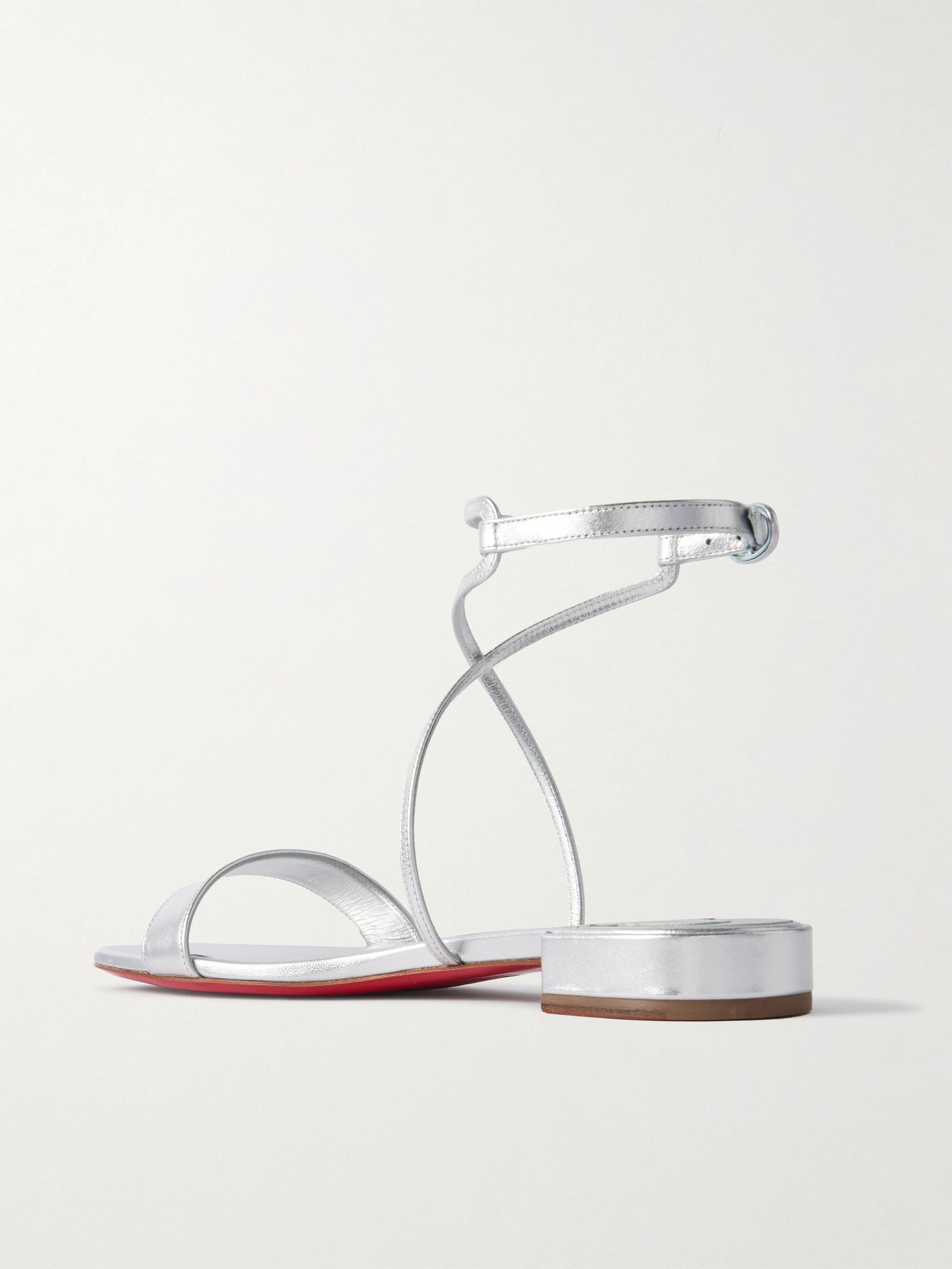 Miss Choca metallic leather sandals Silver - 3