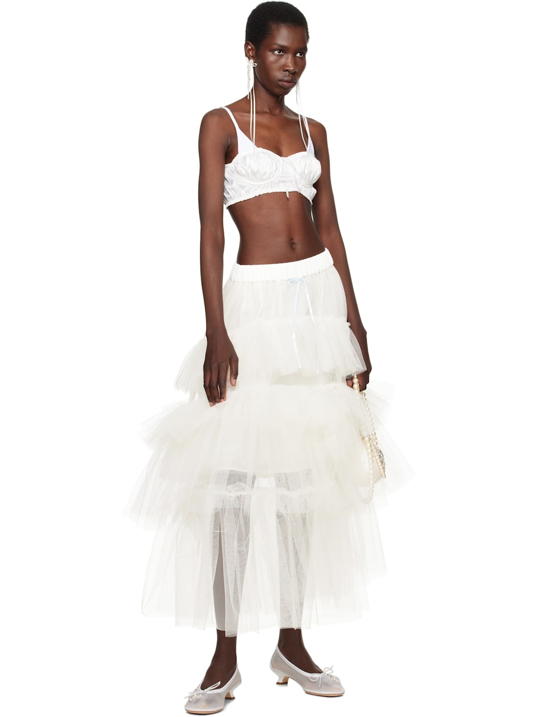 SSENSE Exclusive Off-White Tutu Maxi Skirt - 5