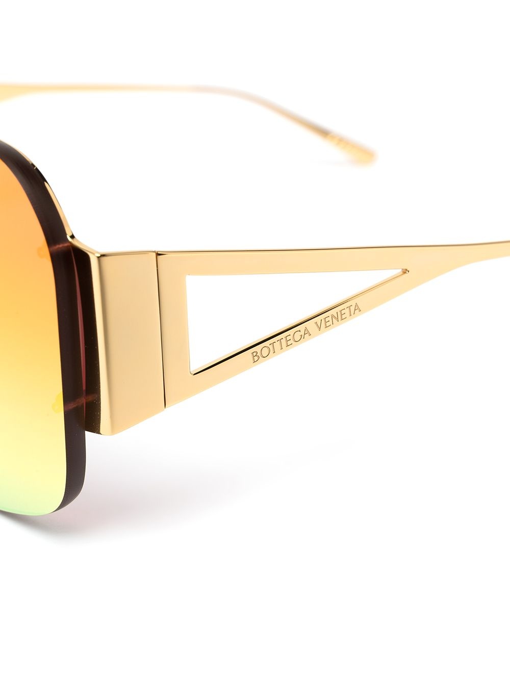 mirrored aviator-frame sunglasses - 3