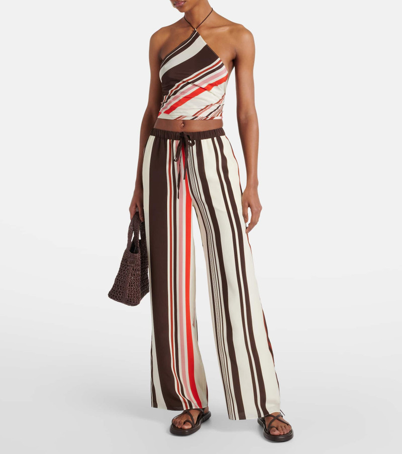 SIR. Thistle silk satin wide-leg pants outlook