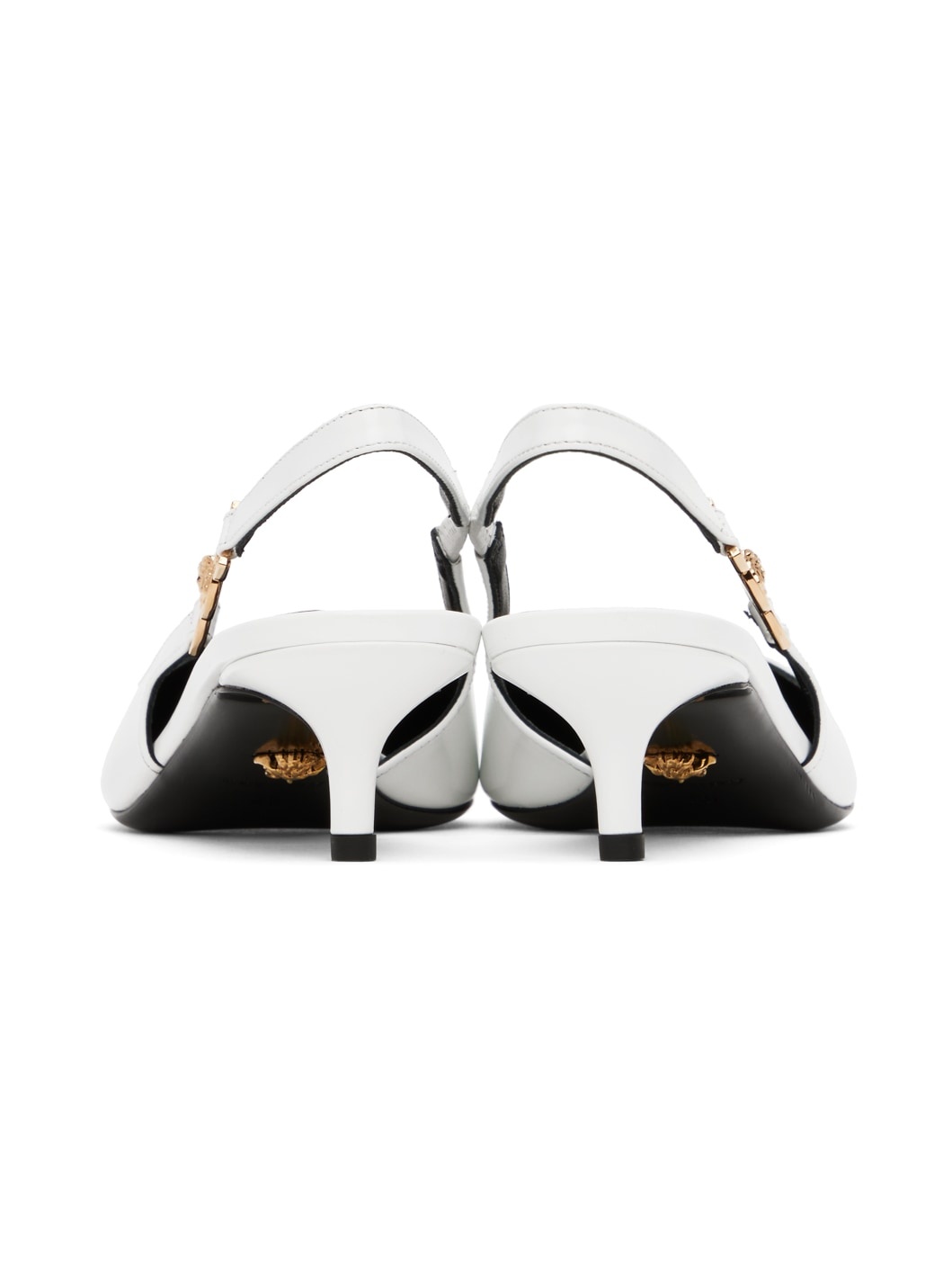 White 'La Medusa' Heels - 2