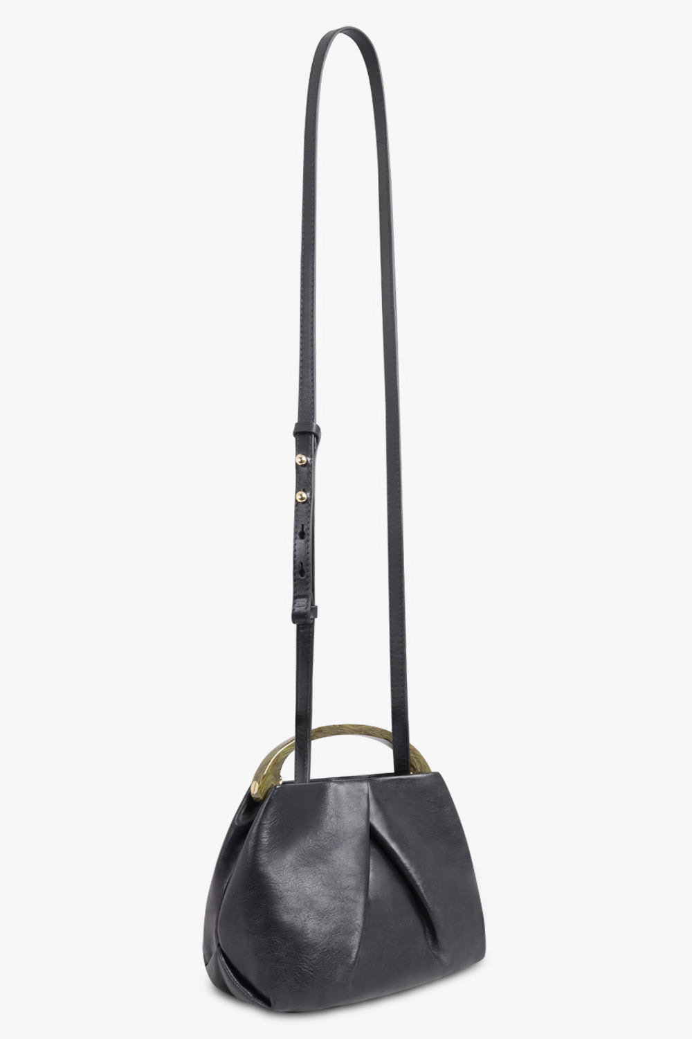 MINI RESIN HANDLE BAG | BLACK - 2