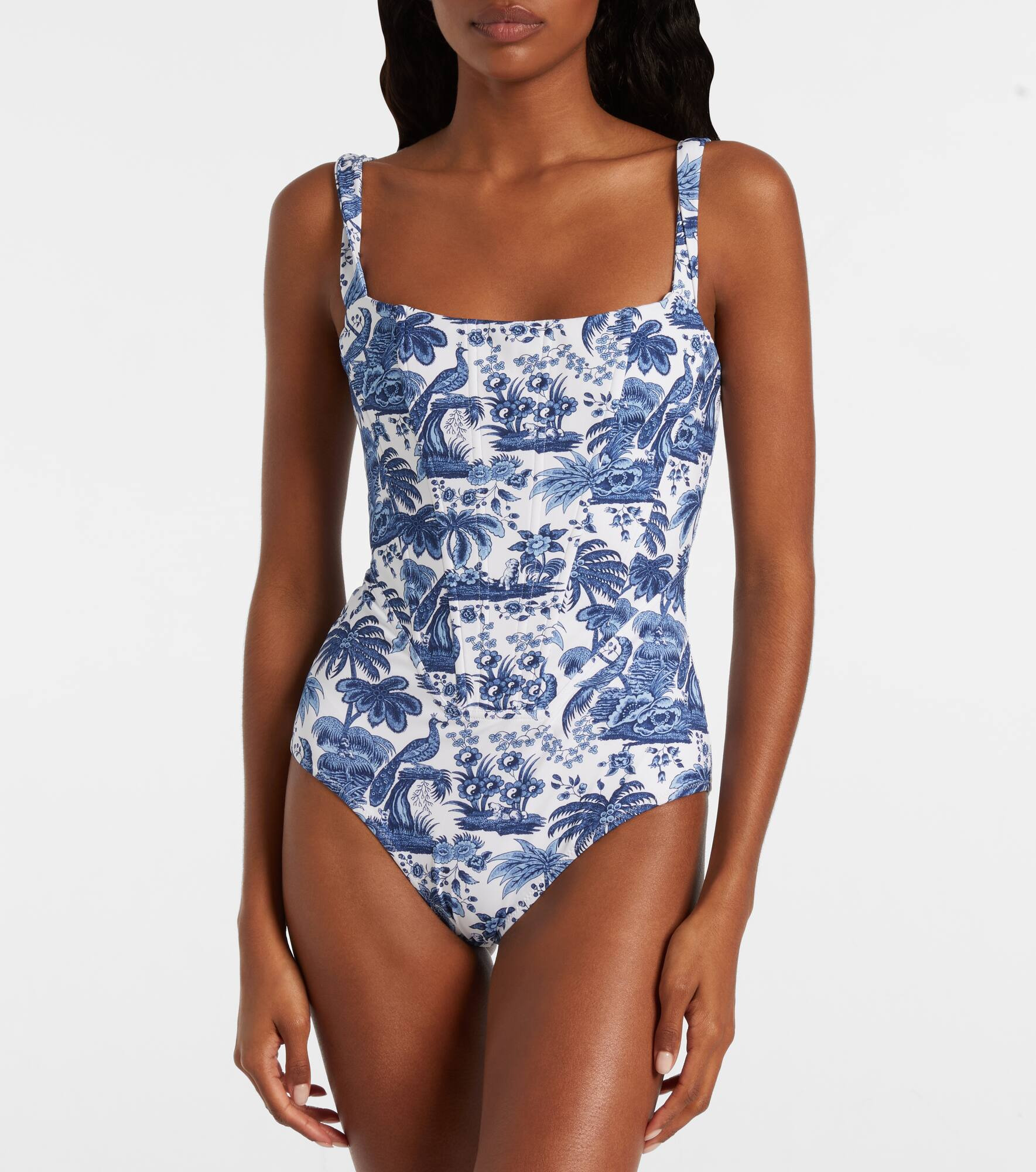 Adelaide printed corset swimsuit - 2