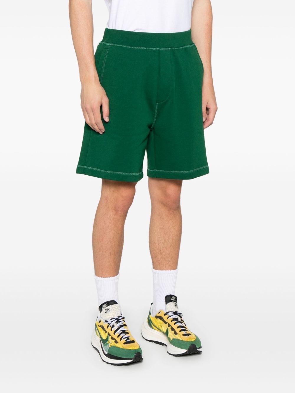 logo-print track shorts - 3