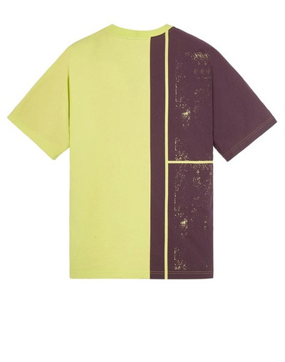 Stone Island 22387 COTTON JERSEY 'MOSAIC TWO' PRINT LEMON outlook