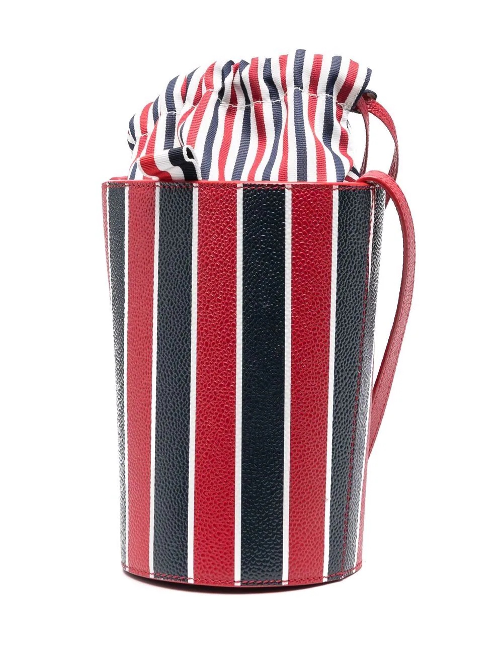 mini RWB-Stripe lining bucket bag - 3
