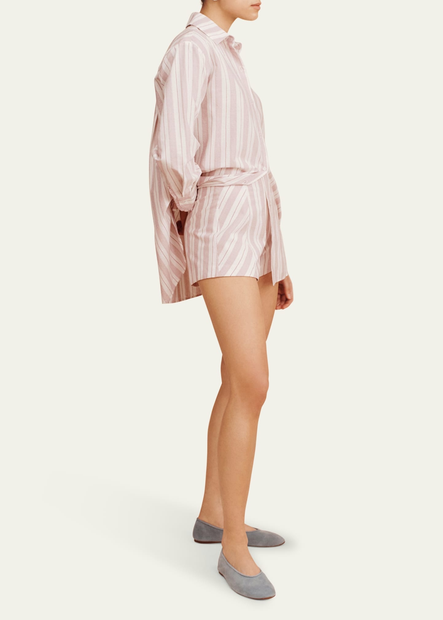 Lena Striped Button-Front Shirt - 4