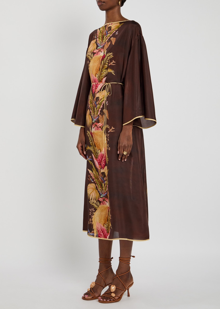 Zimmermann Ascension Tunic Printed Silk Midi Dress - 2