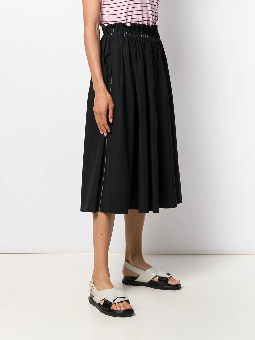 pleated a-lined skirt - 3