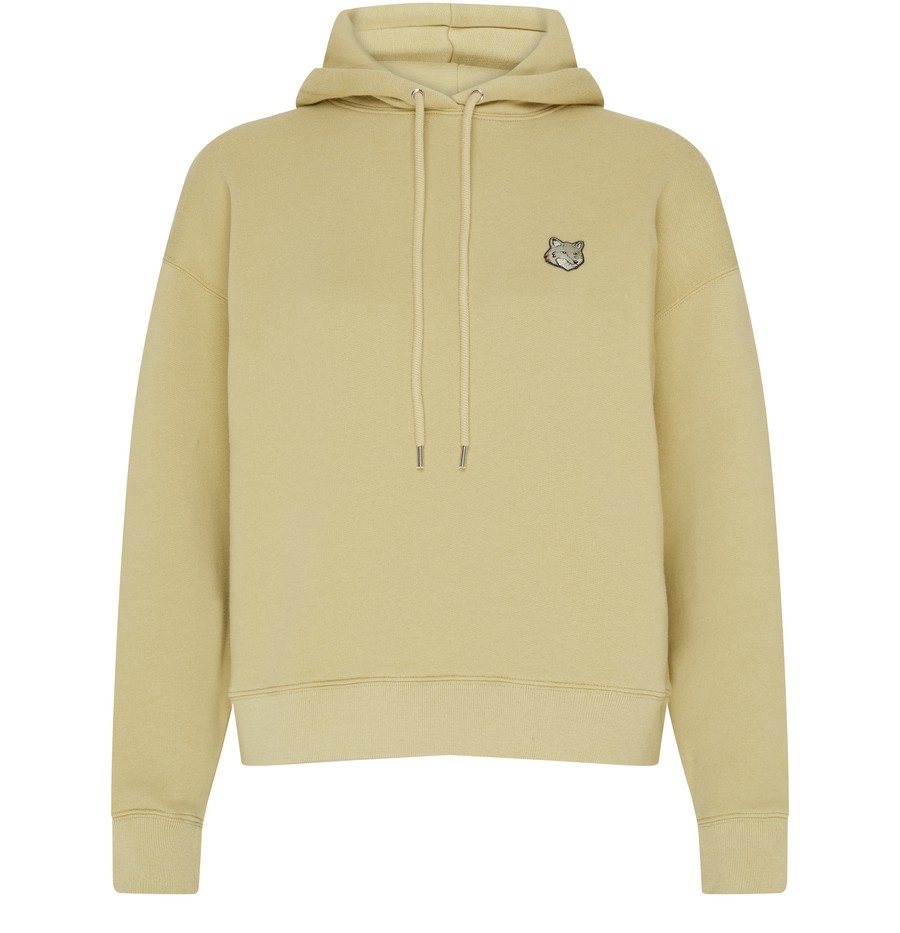Bold fox head patch comfort hoodie - 1