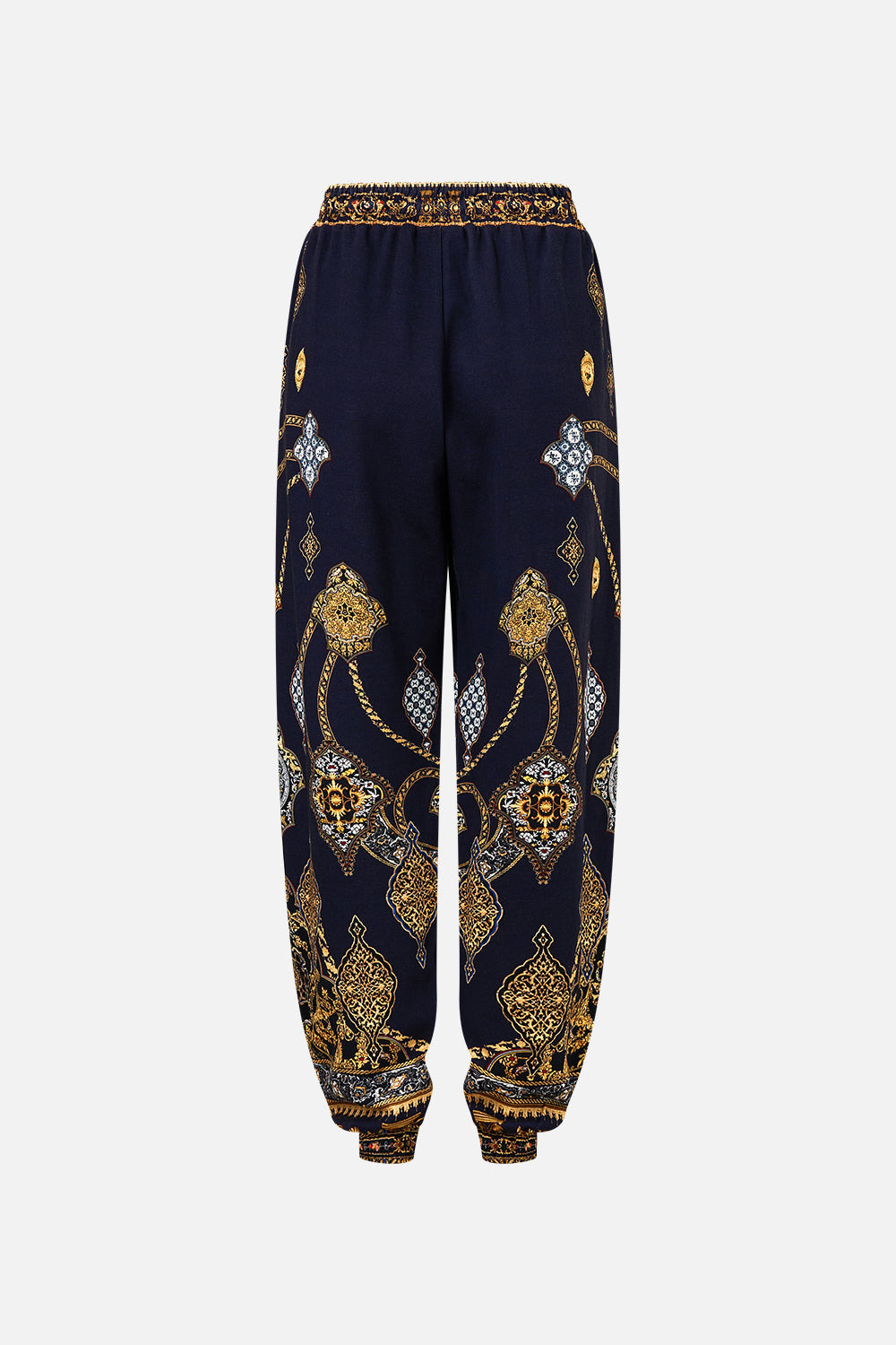 JERSEY TRACK PANT WITH SILK DETAILS - 7