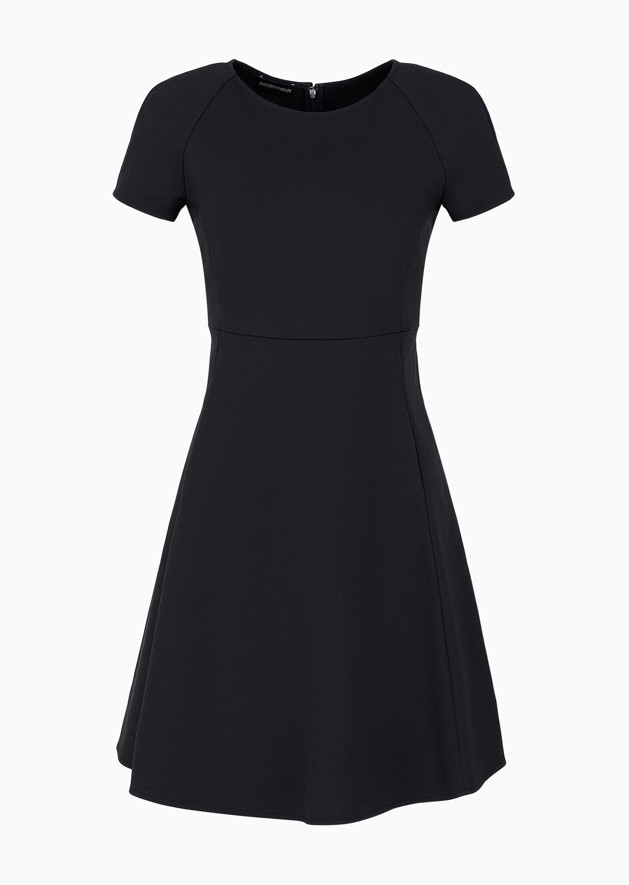 Flared cotton dress with full skirt - 1