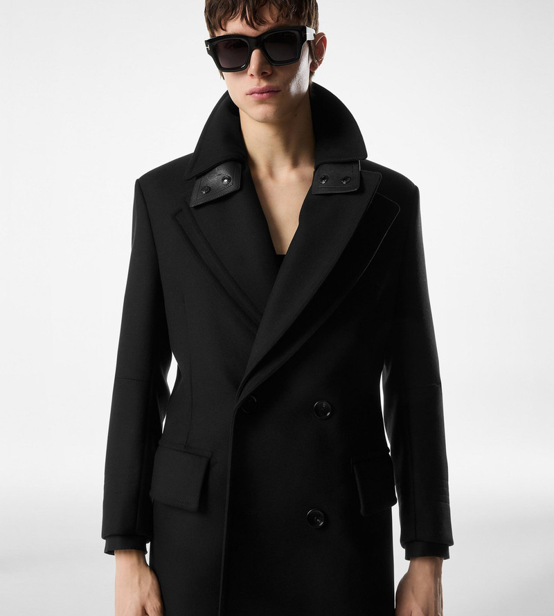 TOM FORD TWILL FELT BIKER COAT outlook